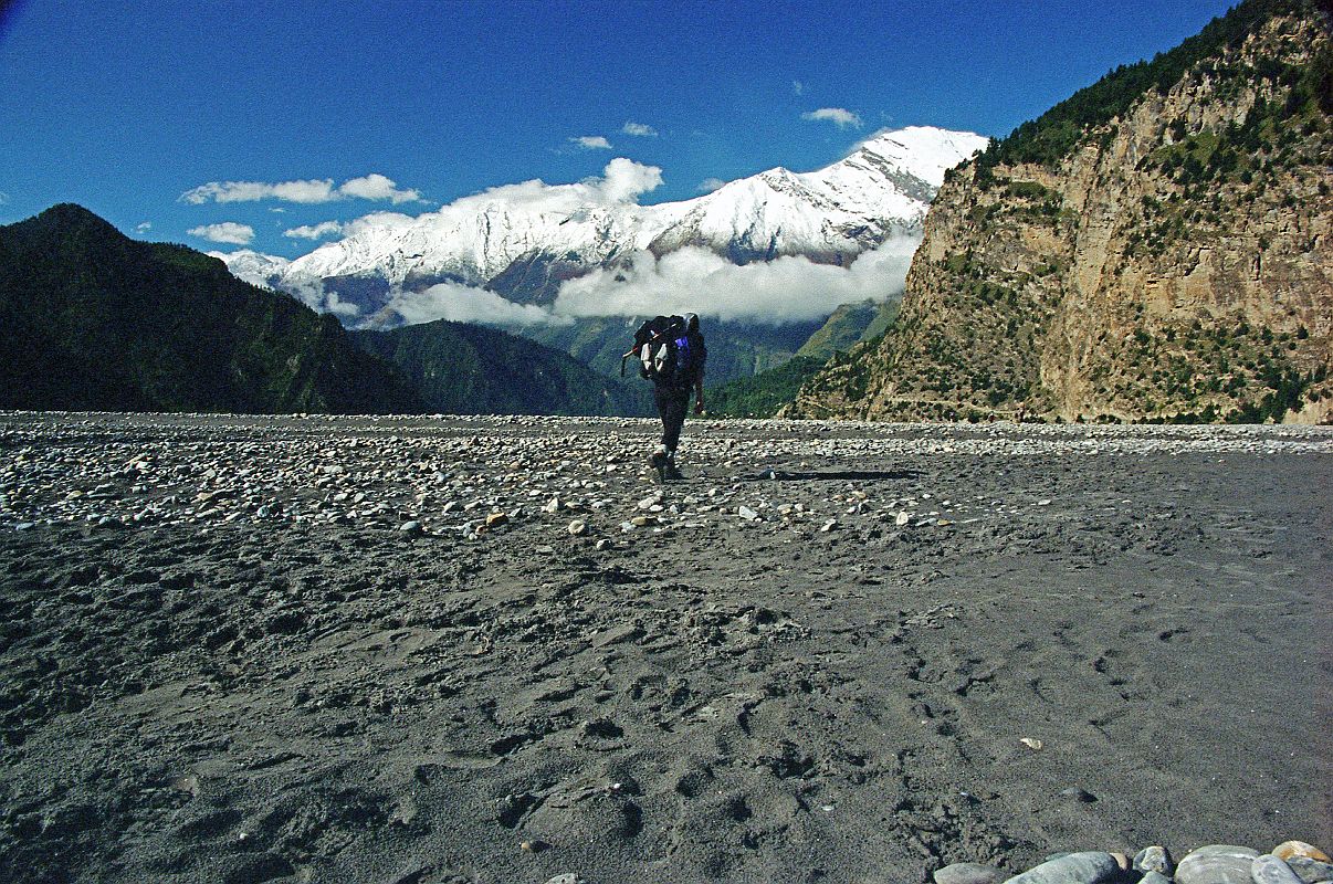 303 Jerome Ryan Trekking On Kali Gandaki Riverbed After Tukuche